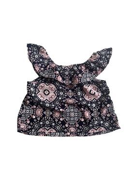 Love squared girls Floral Ruffle Sleeve Shoulder size 8
